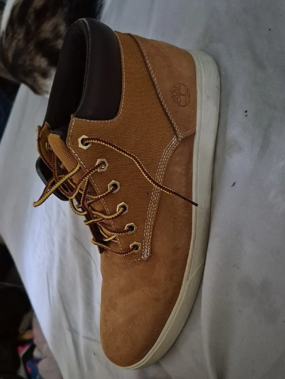 Timberland Groveton Chukka Wheat Nubuck Leather Boots